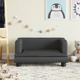 Black Synthetic Leather Children's Sofa 60x40x30 cm by vidaXL, Baby and Toddler Furniture - Ref: Foro24-3196324, Price: 57,67...