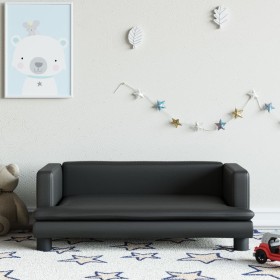 Schwarzes Kindersofa aus Kunstleder, 80x45x30 cm von vidaXL, Baby- und Kleinkindmöbel - Ref: Foro24-3196312, Preis: 67,32 €, ...