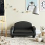 Black Synthetic Leather Children's Sofa 50x40x30 cm by vidaXL, Baby and Toddler Furniture - Ref: Foro24-3196374, Price: 55,43...