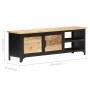 Mueble para TV 120x30x40 cm madera maciza de mango de vidaXL, Muebles TV - Ref: Foro24-289101, Precio: 227,27 €, Descuento: %