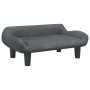 Dark gray velvet children's sofa 70x40x24 cm by vidaXL, Baby and Toddler Furniture - Ref: Foro24-3196351, Price: 59,13 €, Dis...