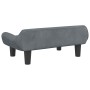 Dark gray velvet children's sofa 70x40x24 cm by vidaXL, Baby and Toddler Furniture - Ref: Foro24-3196351, Price: 59,13 €, Dis...