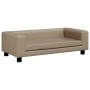 Kindersofa und Fußstütze Cappuccino-Kunstleder 100x50x30 cm von vidaXL, Baby- und Kleinkindmöbel - Ref: Foro24-3196418, Preis...