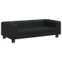 Children's sofa and footstool black synthetic leather 100x50x30 cm by vidaXL, Baby and Toddler Furniture - Ref: Foro24-319641...