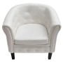 Armchair with white synthetic leather cube design by vidaXL, Armchairs - Ref: Foro24-60710, Price: 146,42 €, Discount: %