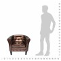 Armchair with cube design in brown synthetic leather by vidaXL, Armchairs - Ref: Foro24-60706, Price: 134,56 €, Discount: %