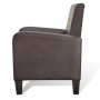 Sillón de cuero sintético marrón de vidaXL, Sillones - Ref: Foro24-241108, Precio: 187,03 €, Descuento: %