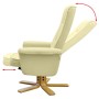 Cream white synthetic leather armchair with footrest by vidaXL, Armchairs - Ref: Foro24-241034, Price: 195,50 €, Discount: %