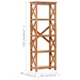 Solid acacia wood bookshelf with honey finish 60x30x160 cm by vidaXL, Bookcases and shelves - Ref: Foro24-289625, Price: 272,...