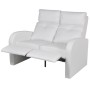 Sillón reclinable con 2 plazas de cuero artificial blanco de vidaXL, Sillones - Ref: Foro24-241998, Precio: 509,24 €, Descuen...