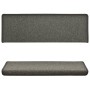 Alfombras de peldaños de escalera 15 uds gris oscuro 65x21x4 cm de vidaXL, Alfombrillas para escalones - Ref: Foro24-134568, ...