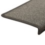 Alfombras de peldaños de escalera 15 uds gris oscuro 65x21x4 cm de vidaXL, Alfombrillas para escalones - Ref: Foro24-134568, ...