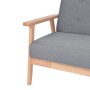 Sillón de tela gris claro de vidaXL, Sillones - Ref: Foro24-242225, Precio: 140,63 €, Descuento: %