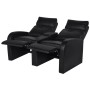 Sillón reclinable de 2 plazas de cuero artificial negro de vidaXL, Sillones - Ref: Foro24-242000, Precio: 629,99 €, Descuento: %