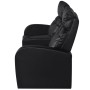 Sillón reclinable de 2 plazas de cuero artificial negro de vidaXL, Sillones - Ref: Foro24-242000, Precio: 626,91 €, Descuento: %