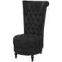 Black fabric high back armchair by vidaXL, Armchairs - Ref: Foro24-243182, Price: 276,28 €, Discount: %