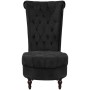 Black fabric high back armchair by vidaXL, Armchairs - Ref: Foro24-243182, Price: 276,28 €, Discount: %