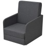 Sillón convertible tela gris oscuro de vidaXL, Sillones - Ref: Foro24-243649, Precio: 212,34 €, Descuento: %