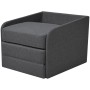 Sillón convertible tela gris oscuro de vidaXL, Sillones - Ref: Foro24-243649, Precio: 212,34 €, Descuento: %