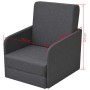 Sillón convertible tela gris oscuro de vidaXL, Sillones - Ref: Foro24-243649, Precio: 212,34 €, Descuento: %