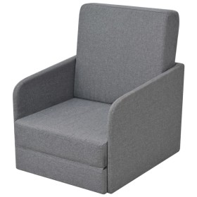 Sillón convertible en cama tela gris claro de vidaXL, Sillones - Ref: Foro24-243648, Precio: 210,76 €, Descuento: %