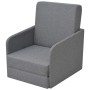 Sillón convertible en cama tela gris claro de vidaXL, Sillones - Ref: Foro24-243648, Precio: 212,60 €, Descuento: %