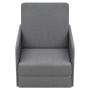 Sillón convertible en cama tela gris claro de vidaXL, Sillones - Ref: Foro24-243648, Precio: 212,60 €, Descuento: %