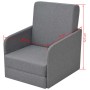 Sillón convertible en cama tela gris claro de vidaXL, Sillones - Ref: Foro24-243648, Precio: 212,60 €, Descuento: %