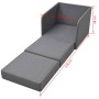 Sillón convertible en cama tela gris claro de vidaXL, Sillones - Ref: Foro24-243648, Precio: 212,60 €, Descuento: %