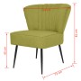 Green fabric cocktail armchair by vidaXL, Armchairs - Ref: Foro24-244099, Price: 144,62 €, Discount: %