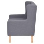 Sillón de tela gris de vidaXL, Sillones - Ref: Foro24-245452, Precio: 201,05 €, Descuento: %