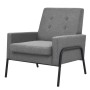 Steel and light gray fabric armchair by vidaXL, Armchairs - Ref: Foro24-245522, Price: 189,99 €, Discount: %