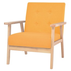 Sillón de tela amarillo de vidaXL, Sillones - Ref: Foro24-244657, Precio: 138,53 €, Descuento: %