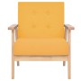 Sillón de tela amarillo de vidaXL, Sillones - Ref: Foro24-244657, Precio: 140,97 €, Descuento: %