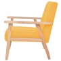 Sillón de tela amarillo de vidaXL, Sillones - Ref: Foro24-244657, Precio: 140,97 €, Descuento: %