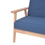 Sillón de tela azul de vidaXL, Sillones - Ref: Foro24-244654, Precio: 144,11 €, Descuento: %