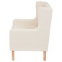 Sillón de tela color blanco crema de vidaXL, Sillones - Ref: Foro24-245449, Precio: 232,55 €, Descuento: %