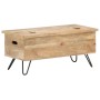 Baúl madera maciza de mango 90x40x45 cm de vidaXL, Baúles de almacenamiento - Ref: Foro24-289635, Precio: 208,07 €, Descuento: %