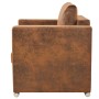 Brown artificial suede armchair by vidaXL, Armchairs - Ref: Foro24-244701, Price: 278,99 €, Discount: %