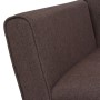 Sillón de acero y tela marrón de vidaXL, Sillones - Ref: Foro24-245518, Precio: 197,59 €, Descuento: %