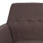 Sillón de acero y tela marrón de vidaXL, Sillones - Ref: Foro24-245518, Precio: 197,59 €, Descuento: %