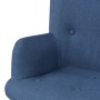 Blauer Stoffsessel mit Fußhocker von vidaXL, Sessel - Ref: Foro24-244663, Preis: 199,30 €, Rabatt: %