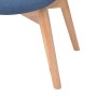 Blue fabric armchair with footrest stool by vidaXL, Armchairs - Ref: Foro24-244663, Price: 199,99 €, Discount: %