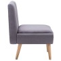 Armchair with footrest upholstered in gray fabric by vidaXL, Armchairs - Ref: Foro24-246983, Price: 148,12 €, Discount: %