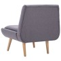 Butaca con reposapiés tapizada de tela gris de vidaXL, Sillones - Ref: Foro24-246983, Precio: 148,12 €, Descuento: %