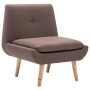 Butaca con reposapiés tapizada de tela marrón de vidaXL, Sillones - Ref: Foro24-246980, Precio: 139,99 €, Descuento: %