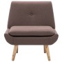 Butaca tapizada de tela marrón de vidaXL, Sillones - Ref: Foro24-246985, Precio: 121,99 €, Descuento: %