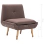 Brown fabric upholstered armchair by vidaXL, Armchairs - Ref: Foro24-246985, Price: 121,17 €, Discount: %