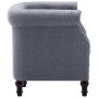 Sillón de tela gris claro de vidaXL, Sillones - Ref: Foro24-247006, Precio: 194,79 €, Descuento: %