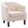 Sillón de tela beige de vidaXL, Sillones - Ref: Foro24-247002, Precio: 183,51 €, Descuento: %